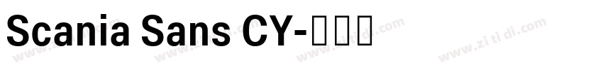 Scania Sans CY字体转换 Scania Sans CY字体转换
